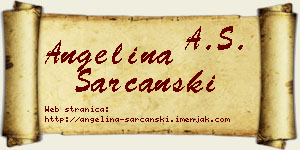 Angelina Šarčanski vizit kartica